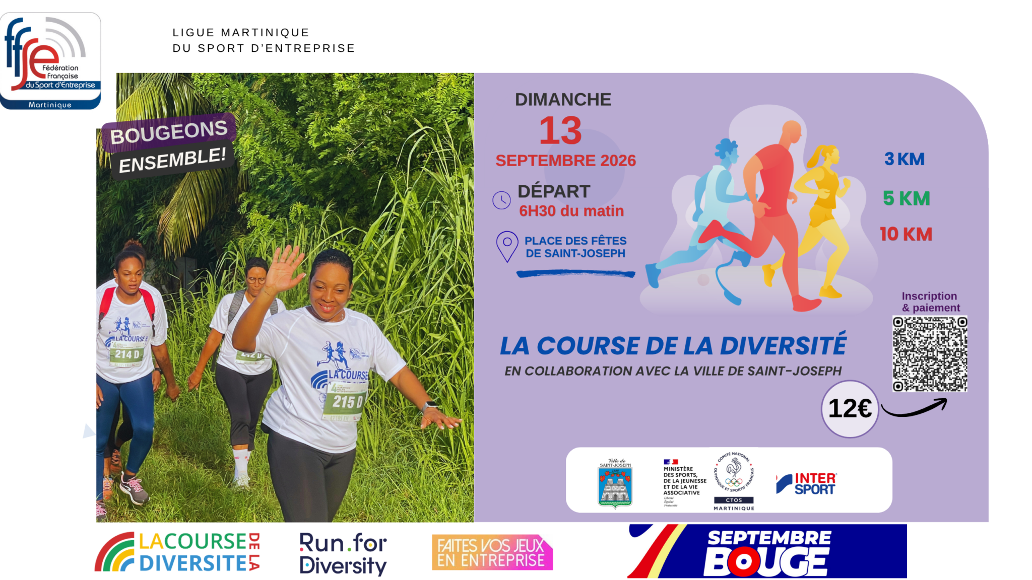 LA COURSE DE LA DIVERSITÉ 2026 – Ville de Saint-Joseph
